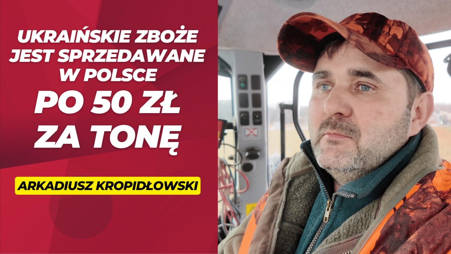 Protest rolników - rozmowa z Arkadiuszem Kropidłowskim