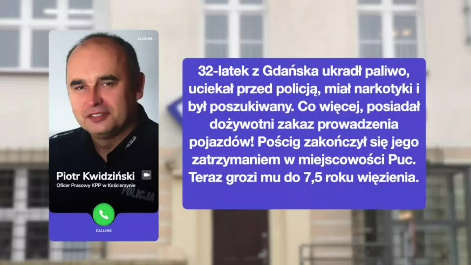 Policyjny pościg w Kościerzynie: skradzione tablice, narkotyki i amfetamina