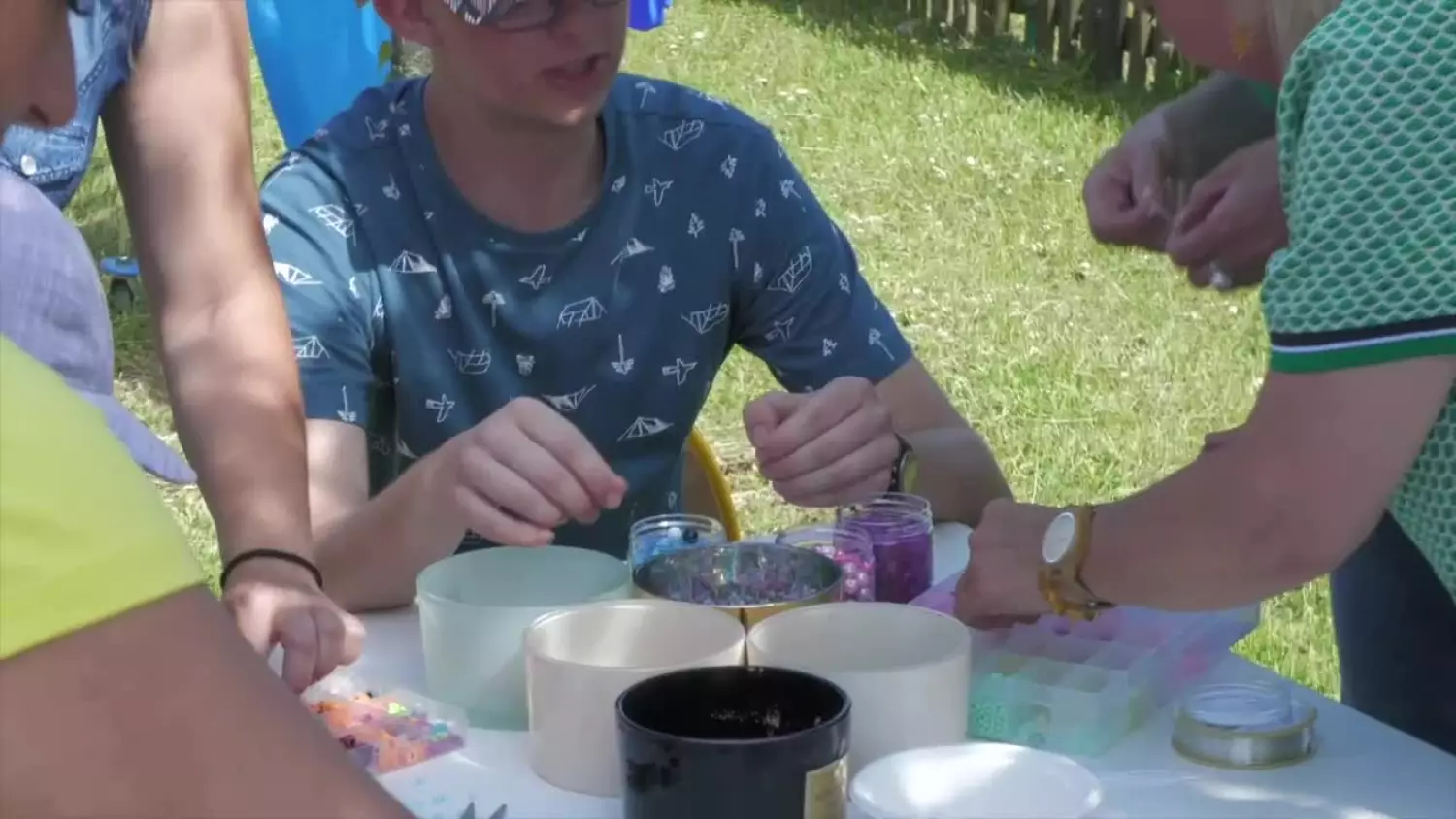 Kościerzyna.Piknik MOPS na osiedlu Rogali