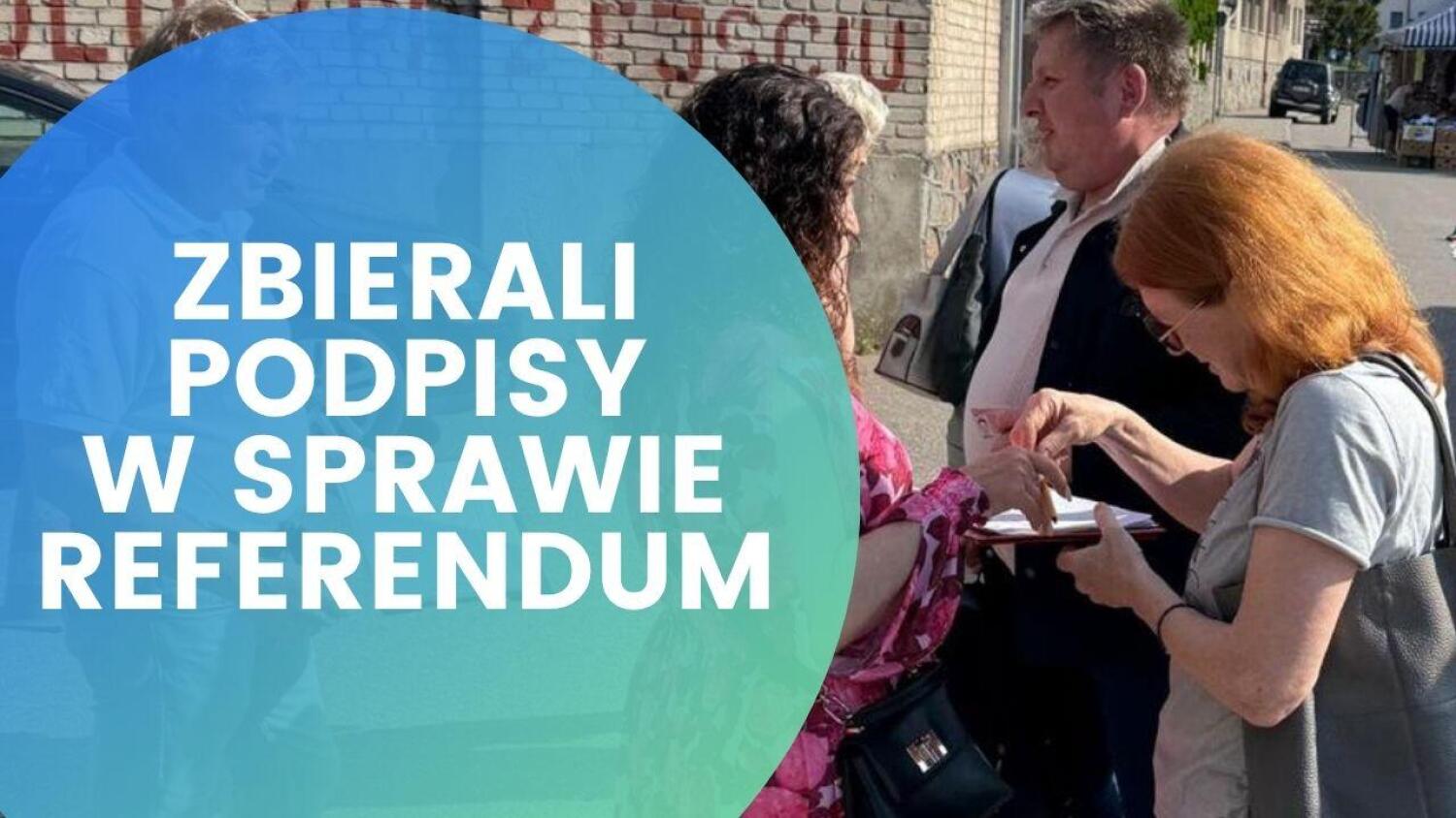 W Kościerzynie zbierali podpisy pod referendum w sprawie nielegalnej imigracji