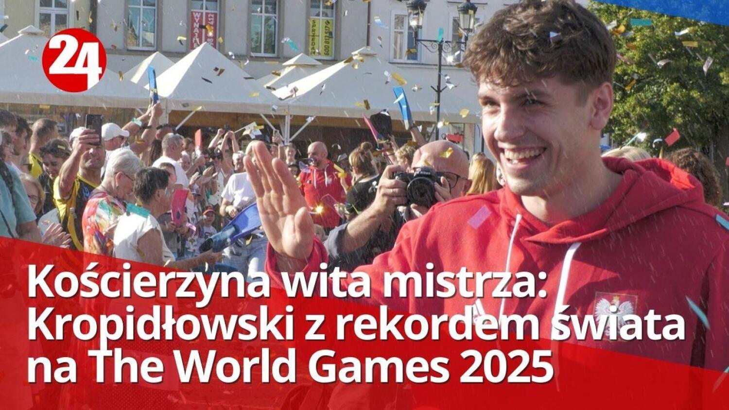 Kościerzyna wita mistrza: Kropidłowski z rekordem świata na The World Games 2025
