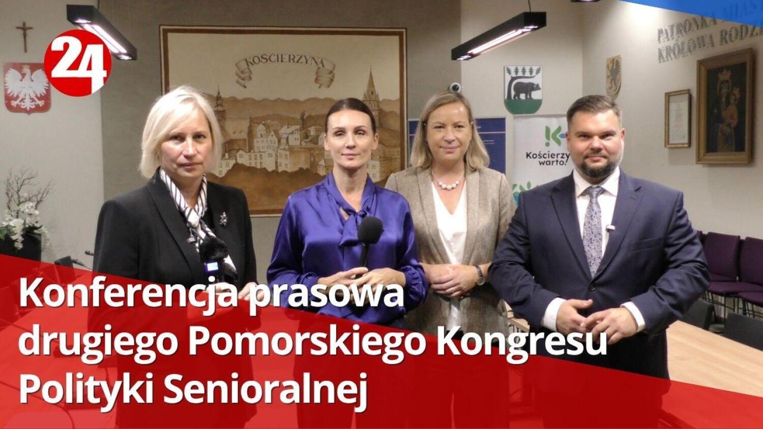 Konferencja prasowa drugiego Pomorskiego Kongresu Polityki Senioralnej