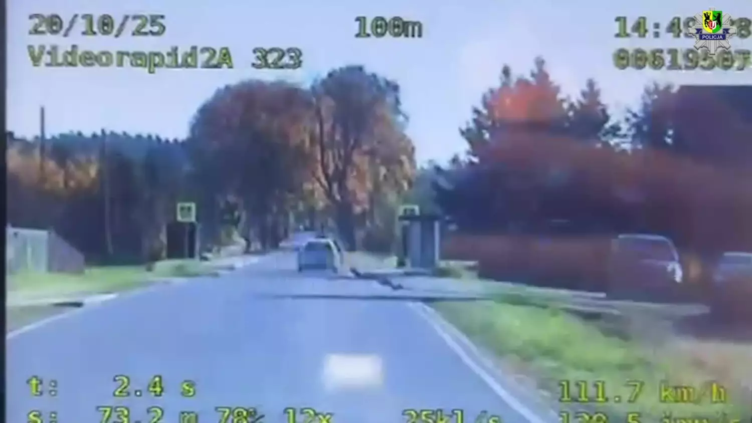 18-latek z Kościerzyny przekroczył prędkość o 72 km/h. Sroga kara