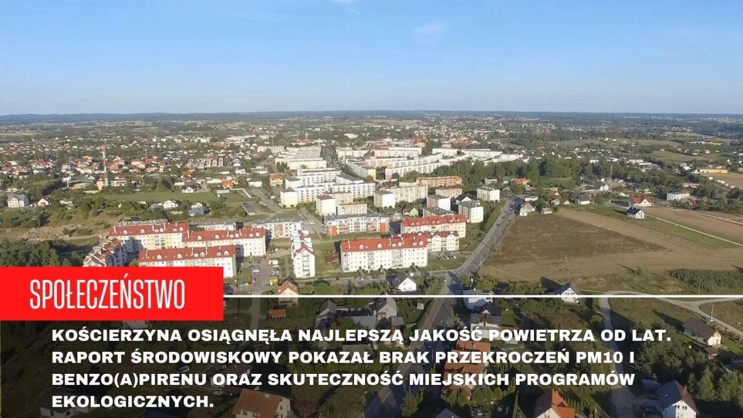 Kościerzyna z rekordowo czystym powietrzem. Raport 2023–2024
