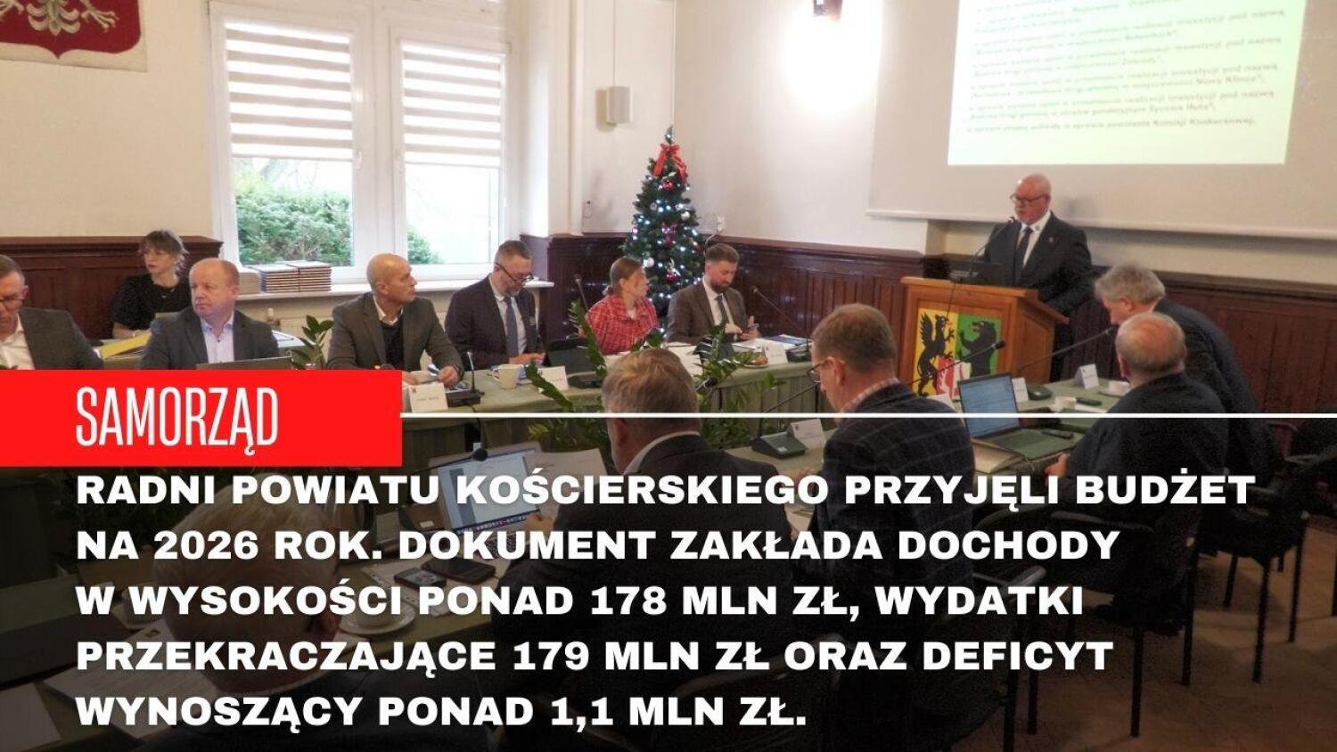 Deficyt ponad 1,1 mln zł. Radni uchwalili budżet