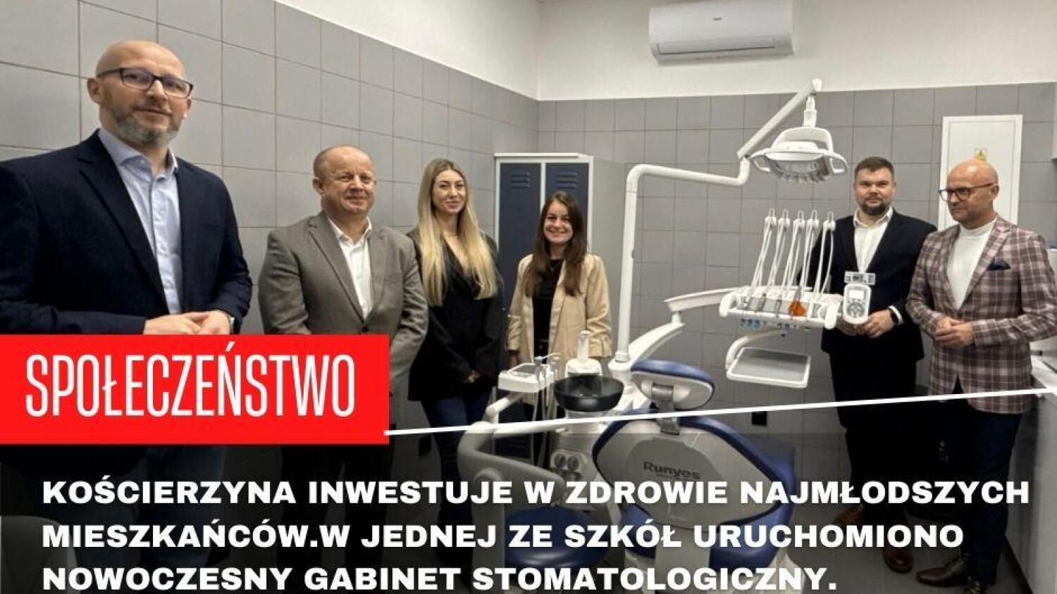Bezpłatny gabinet stomatologiczny uruchomiony w szkole w Kościerzynie