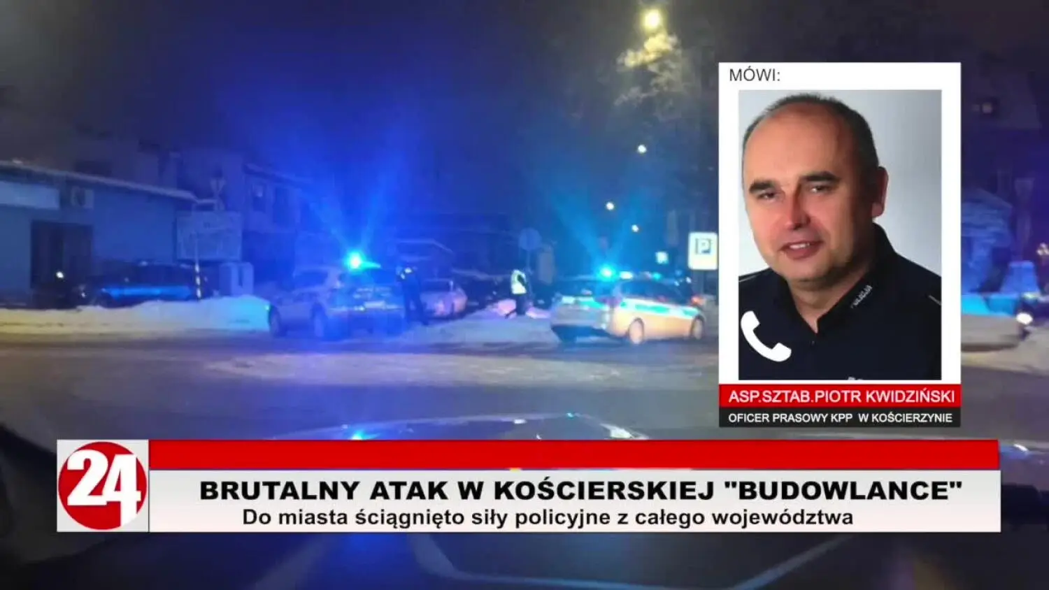 Policja zatrzymała 30 osób po "ustawce" pseudokibiców w Kościerzynie