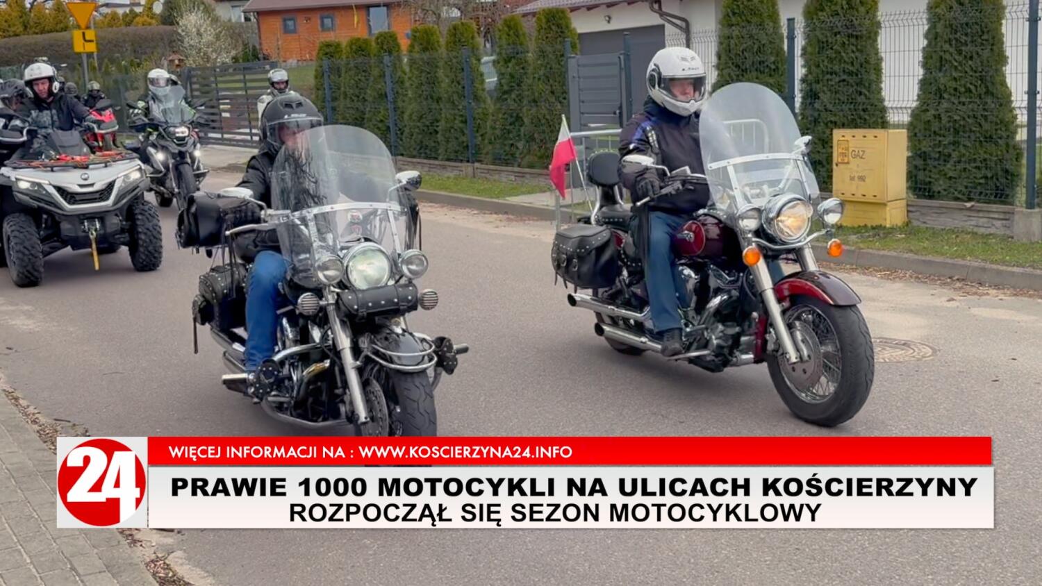 1000 motocykli zjechało do Kościerzyny