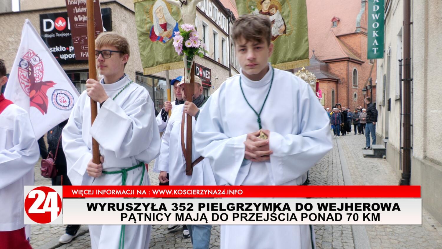 Z Kościerzyny po raz 352 wyruszyła piesza pielgrzymka do Wejherowa.